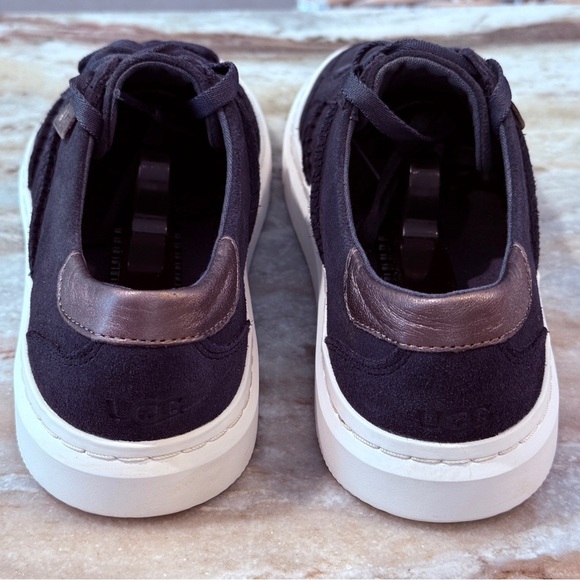 Women’s UGG Alameda lace up suede leather navy sneakers- Size 7 - Picture 6 of 10